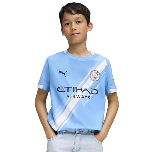 Manchester City FC Kids 2025/26 Home Soccer Jersey - Team Light Blue