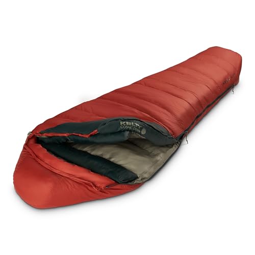 Kelty | Cosmic 0° Degree Sleeping Bag, Long, 550 Down - Cold Weather Insulation, Insulated, Backpacking Bag - Winter