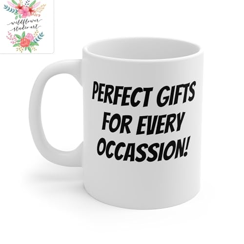 Trail-Ready Hydration Backpacker - Hiker - 11 oz White Ceramic Coffee Mug - Neon Trail Blueprint Design