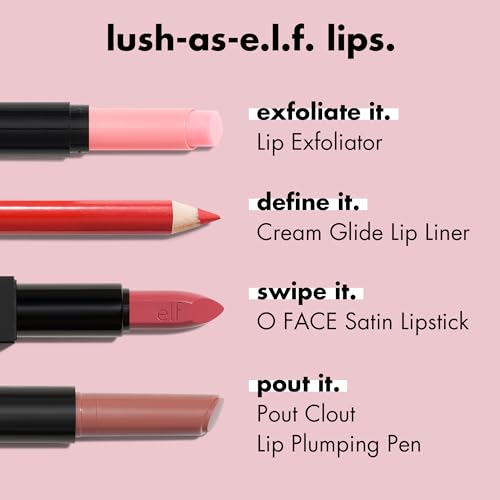 e.l.f. Cream Glide Lip Liner, Highly-Pigmented Pencil For Shaping & Sculpting Lips, Semi-Matte Finish, Vegan & Cruelty-Fre...