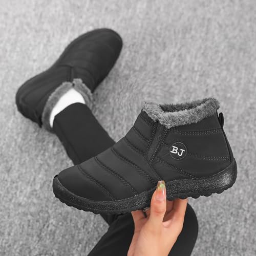Womens Snow Boots Winter Shoes Warm Ankle Booties Outdoor Slip On Waterproof Comfortable Boots for Women