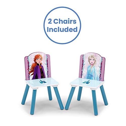 Delta Children Kids Table and Chair Set With Storage (2 Chairs Included) - Ideal for Arts & Crafts, Snack Time, Homeschool...