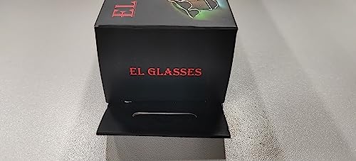 Ainiv Light Up Glasses 3 Flash Modes LED Luminous Glasses Neon Party Glasses Rave Glasses Glow in the Dark for Parties, DJ, EDM, 80s, Halloween, Christmas, Festival, Carnival, Birthday