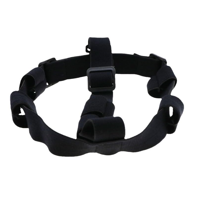 RecDec Headband Flashlight Holder Rechargeable Flashlights Headlamp Straps Adapter Converter with Triple Flashlights Holde...