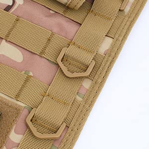 Speed Track Tactical Christmas Stocking, with Flag Patch MOLLE Webbing, Zip Pocket, MOLLE Clips, Gift for Veterans Militar...