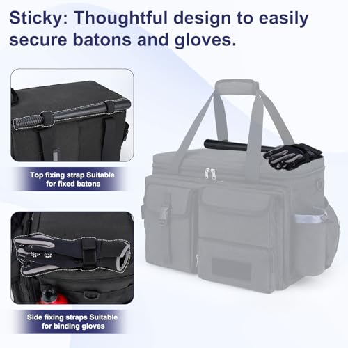 Patrol Bag Law Enforcement Police Gear Bag, Car Front Seat Organizer Tactical Officer Duty Bags, Police Car Accessories fo...