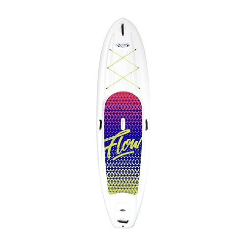 Pelican - Flow 106 Hardshell Stand-Up Paddle Board - Lightweight Board with a Bottom Fin for Paddling, Non-Slip Deck - Per...