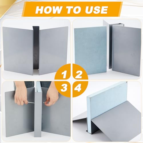 Blulu 2 Pcs Metal Floor Sign Stand Holder Fits 12" Wide Board up to 72" Tall Graphic Floor Standing Display Stand for Comp...