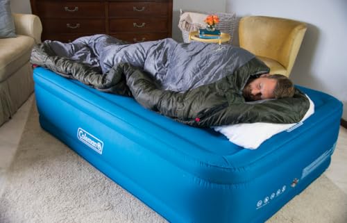 Coleman Big Basin -9.4°C(-9.4°F) 빅 & 톨 침낭, 걸림방지 지퍼가 있는 추운 날씨용 침낭, 보온력 향상, 세탁기 세탁 가능