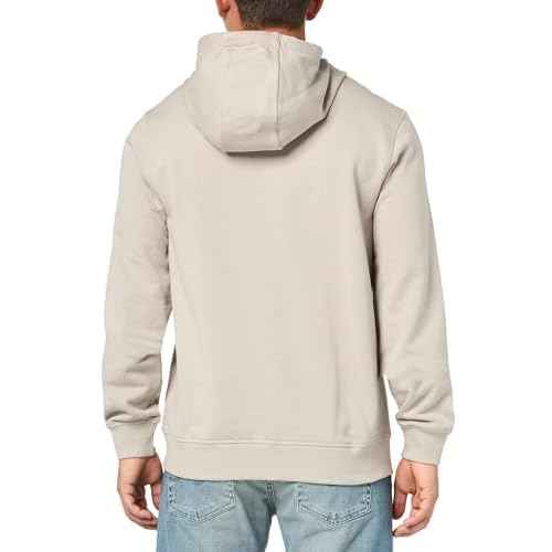 HUGO Men's Regular Fit Square Logo Hooded Jersey Sweatshirt