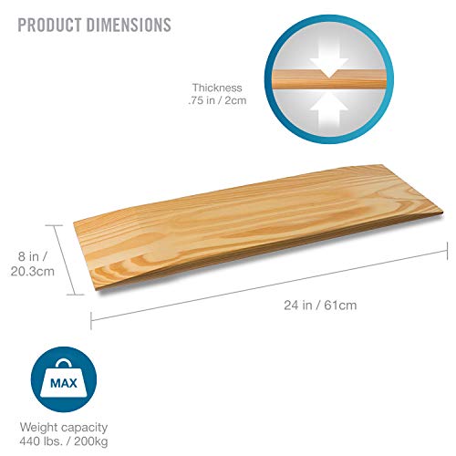 DMI Transfer Board and Slide Board Made of Heavy-Duty Wood for Patient, Senior and Handicap Move Assist and Slide Transfer...
