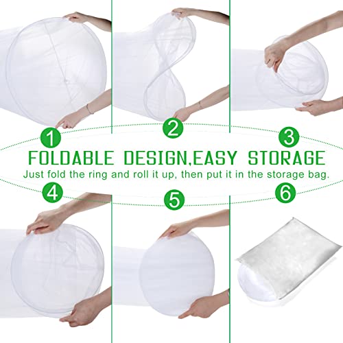 VISATOR Mosquito Net Bed Canopy for Girls,King Canopy Bed Curtains Queen Size from Ceiling,Dome Mosquito Netting Bed Tent ...