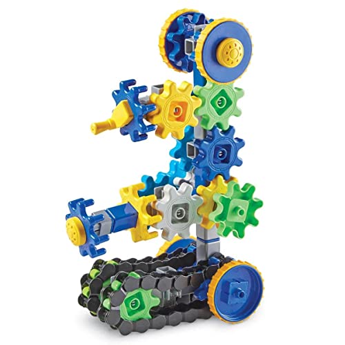 Learning Resources Gears! Gears! Gears! Treadmobiles Building Set, STEM Toys, Develops Early Engineering Skills, 108 Piece...