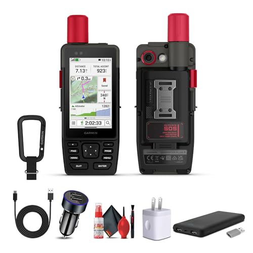 Garmin GPSMAP H1i Plus Rugged Hiking Premium GPS Handheld Navigator with inReach Plus Satellite Technology to Share Text, ...