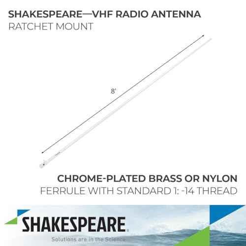 Shakespeare 5206-N White 8' Marine Antenna