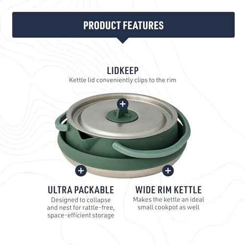 Sea to Summit Detour Stainless Steel 1.6 Liter Collapsible Camp Kettle