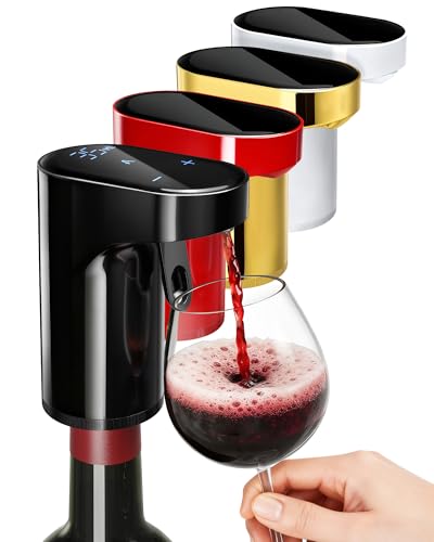 5-in-1 Electric Wine Decanter with Aerator,Smart Liquor Dispenser Adjustable Dosing,Digital Whiskey Pourer,Automatic Liquo...