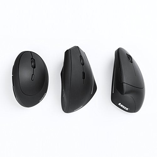 Anker USB Wired Vertical Mouse, Ergonomic Design Mouse for Computer and Laptop, 5 Buttons, 1000/1600 DPI, Optical Technolo...