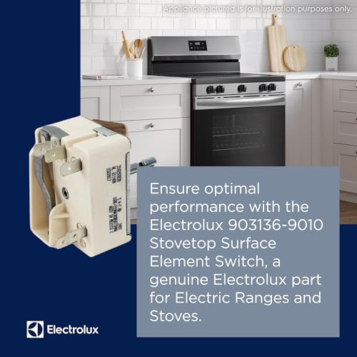 Electrolux 903136-9010 Stovetop Surface Element Switch for Electric Ranges and Stoves