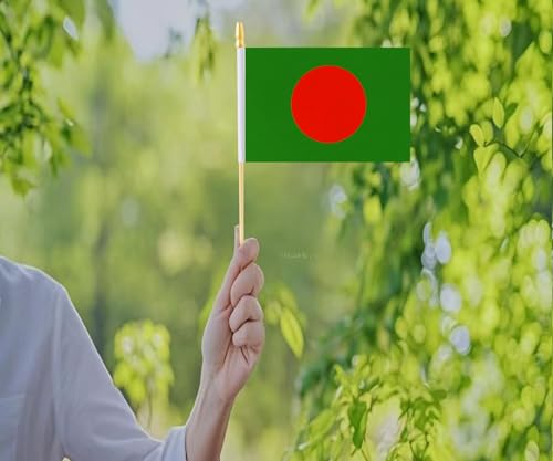 10 Pack Bangladesh Flags -BD Handheld Flag-Desktop Flag-5x8 In, Bengalese Mini Flag. Suitable For Party Decorations, Store...