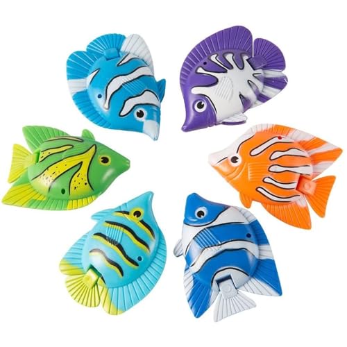 Swimming Pool Dive & Catch Fish Set - Pool Diving Adventure & Fishing Net - Kid Activity with Colorful Fish - 13-Piece, Mu...