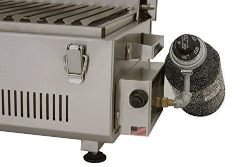 Solaire SOL-IR17BWR Portable Infrared Propane Gas Grill with Warming Rack, Stainless Steel, with Carrying Bag