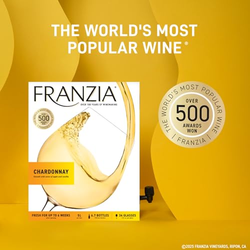 Franzia Chardonnay, White Wine, 5 Liters
