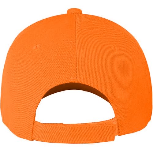Blaze Orange Hunting Cap – Adjustable High-Visibility Safety Hat for Deer Hunting, Upland Game, and Outdoor Work