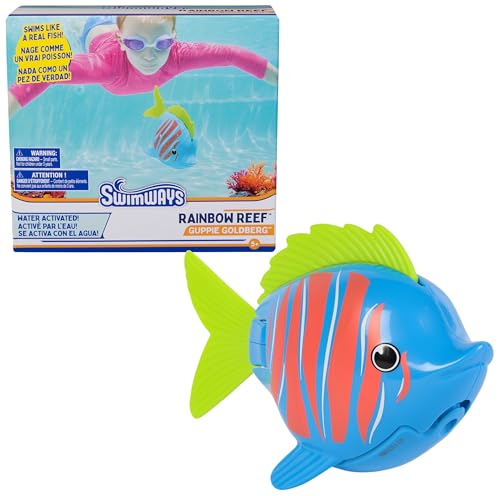 SwimWays Rainbow Reef Fish Toy, Kids Swimming Accessories & Water Toys, Learn to Swim Pool Toys for Kids Ages 5 & Up, Batt...