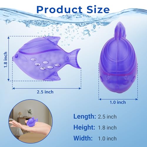 Funmit Humidifier Cleaning Fish, 6 Pack Humidifier Cleaner for Humidifiers and Fish Tanks, Purifies Water, Prevents Hard W...