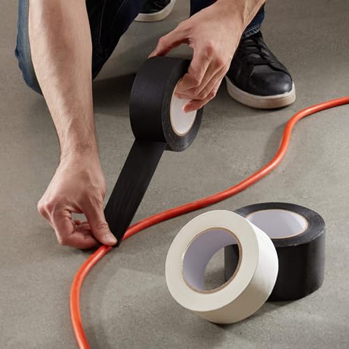 Amazon Basics No Residue, Non-Reflective Gaffers Tape - 2 inch x 90 feet, Black
