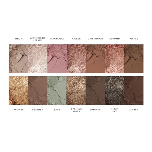 LAURA GELLER NEW YORK The Delectables Earthy Essentials Baked Eyeshadow Palette | 14 Pigmented Eyeshadows Blendable Natura...