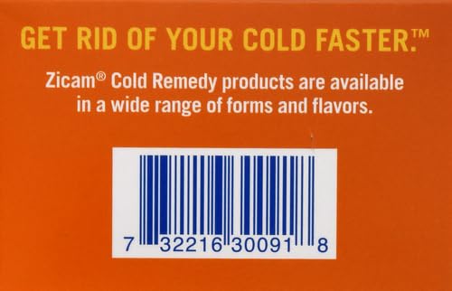 Zicam Cold Remedy Zinc Rapidmelts | Orange Cream Flavor | Shortens Cold Duration | Sugar-Free | Homeopathic