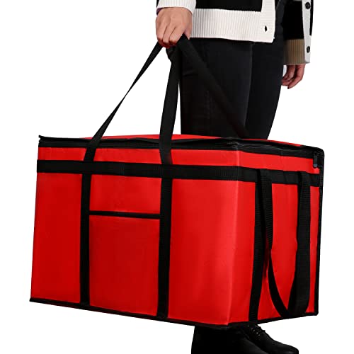 Extra large XXXL Insulated Food Delivery Bag Cooler Bags Keep Food Warm Catering Therma Catering Bag for doordash 22x14x13...