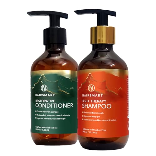 Hair Growth Shampoo and Conditioner | Paraben & Sulfate Free with Ayurvedic Herbs | Hair Loss Treatments for Women and Men | Volumizing Shampoo and Conditioner, Pack of 2, 100ml Each