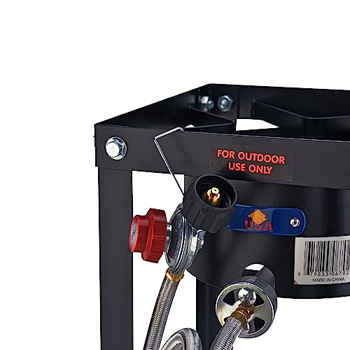 ARC 55,000BTU Propane Burner Camping Stove,Outdoor Gas Stove Burner Cooker for Cooking for Turkey Fry,Homebrewing,Crawfish...