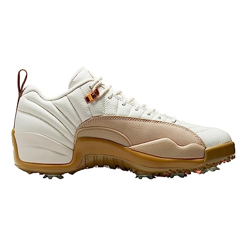 Nike DM9016-109 Golf Air Jordan 12 Low Golf Driftwood Golf Shoes, White US 9