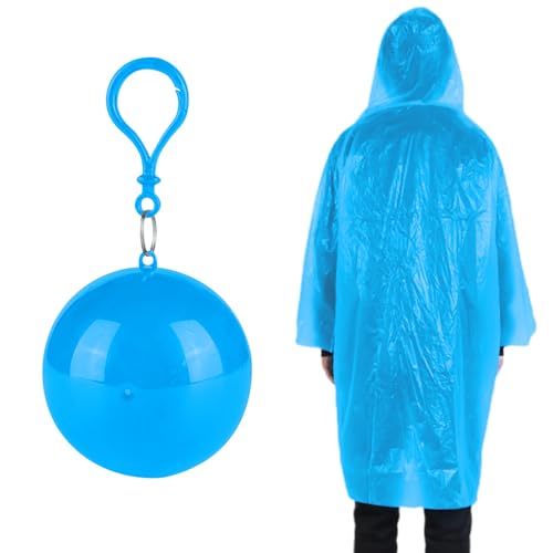 1PCS Portable Emergency Raincoat Ball,Windproof and Rainproof for Travel, Festivals,Theme Parks,Camping and Outdoor Use