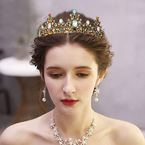 Didder Baroque Vintage Crowns and Tiaras - Royal Princess Crowns for Girls and Women - Wedding, Halloween, Christmas, Pro...