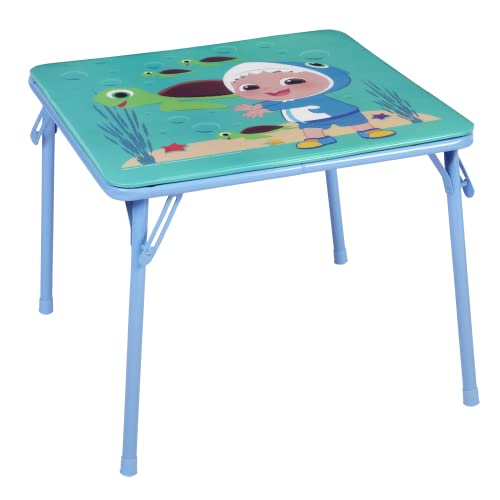 CoComelon Table & Chair Set for Toddlers 24-48M, Includes 1 Table & 1 Chair - Sturdy Metal Construction, Table: 20" L x 2...