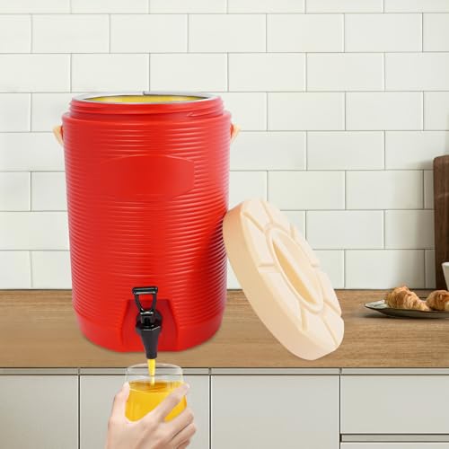 VitaChicuy Stainless Steel Beverage Dispenser Insulated Container with Faucet Cooler with Drink Dispensers Cold and Hot Dr...