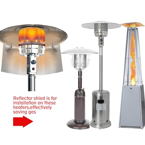 Outdoor Heaters for Patio Heater Reflector Shield Heat Shield,Portable Foldable Heat Deflector Heater Shield for Outdoor H...