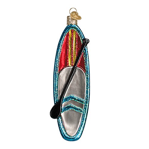 Blue Stand Up Paddle Board Ornament