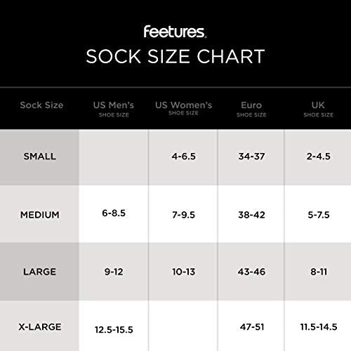 Feetures High Performance Ultra Light Ankle Sock - No Show Socks for Women & Men with Heel Tab - Black, Small - (6 Pair)
