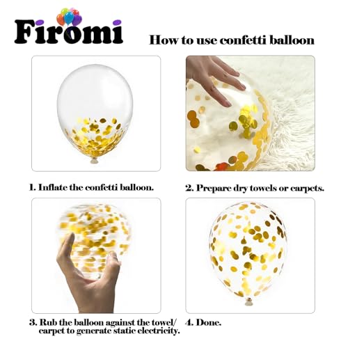 Firomi Metallic Chrome Silver Black Latex Balloons 12 inch 70 Pack Black and Silver Confetti Balloons Set for Birthday Wed...
