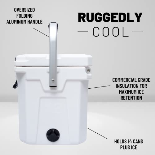 CAMP-ZERO 12L-12.6 Quart Portable Hard Cooler Ice Chest, Perfect for Drinks, Lunch, Beach, Picnics, Boating, Camping and T...