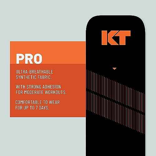 KT Tape, PRO Synthetic Elastic Kinesiology Athletic Tape, 150 Count, 10¡± Precut Strips, Rage Red