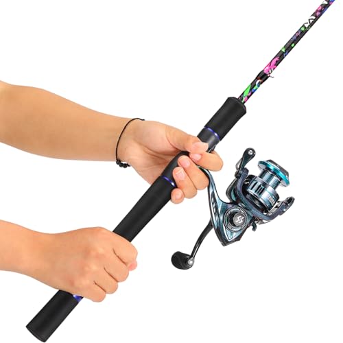 Sougayilang Fishing Rod and Reel Combo, Baitcasting/Spinning Combo, IM7 Graphite Blank Rods with EVA Handle