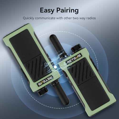 Retevis RB66P Fast Charging Two Way Radio Long Range Rechargeable,Portable FRS Two-Way Radios with Earpiece,1500mAh,Emergency Alarm,USB-C Charging,Walkie Talkies for Retail Hotel Restaurant(4 Pack)
