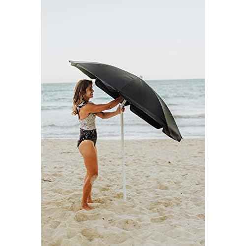 PICNIC TIME NCAA Florida State Seminoles Outdoor Canopy Sunshade Beach Umbrella 5.5' - Small Patio Umbrella - Beach Chair Umbrella